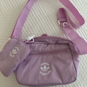 Adidas Pink Crossbody Bag Sporty Design